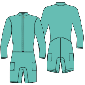 Fashion sewing patterns for MEN One-Piece Triathlon suit 7081